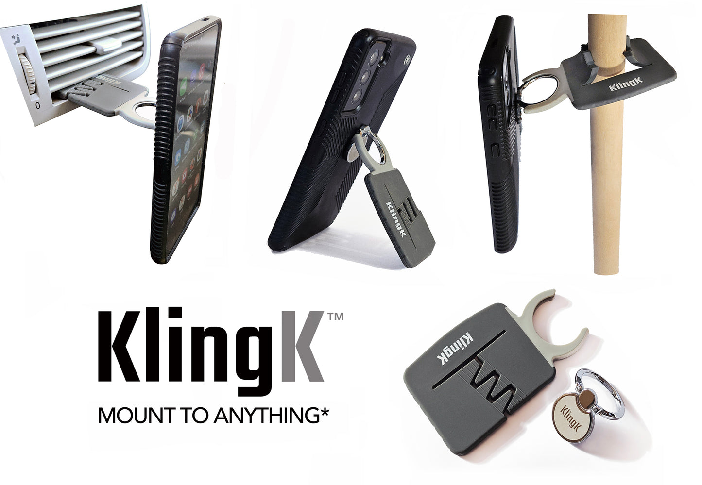 KlingK KLAW™ Grabstand and Phone Mount